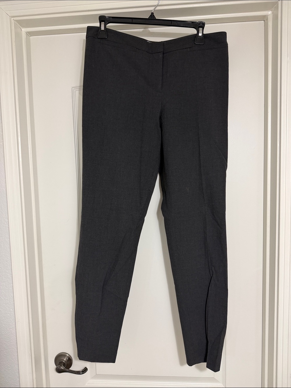 Halogen size 10 Classic Women's Black Tailored Pants Classy Dark Gray color